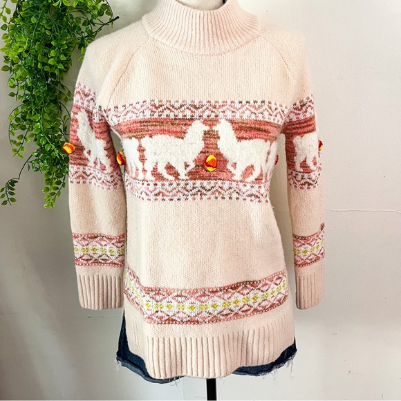 Anthropologie Sweaters - Anthropologie Aimee Alpaca Pom Sweater XS Oversized